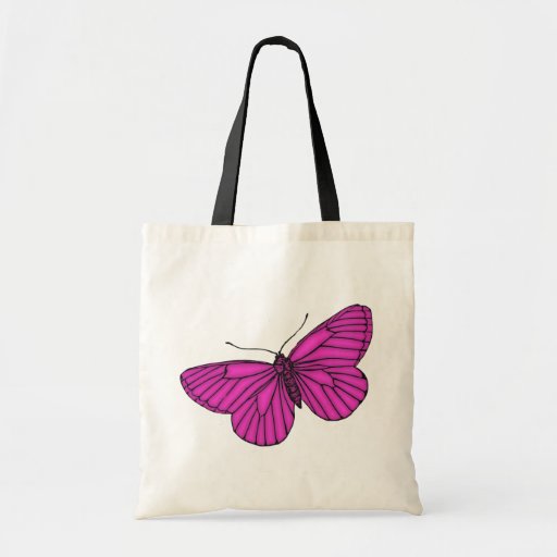 Purple Butterfly Tote Bag | Zazzle