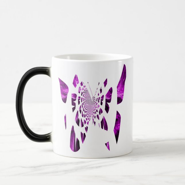 Purple Butterfly Wings Color Morph Mug (Left)