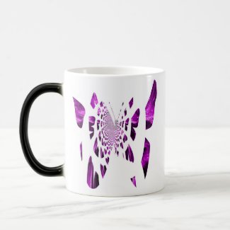 Purple Butterfly Wings Magic Mug