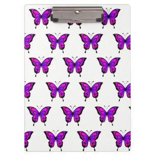 Purple Butterflys Clipboard