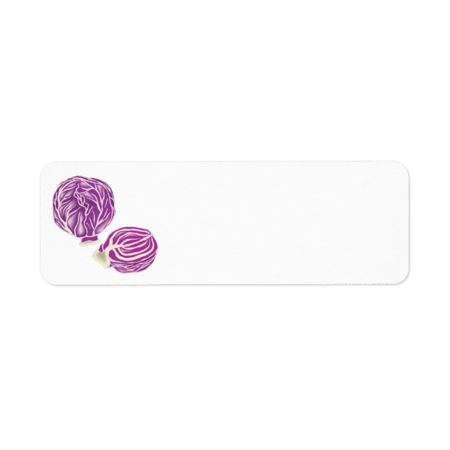 purple cabbage graphic label (Front)