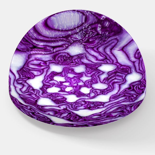 Purple Cabbage Paperweight (Angled)