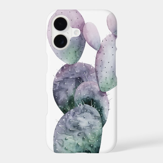 Purple Cactus Iphone Case (Back)