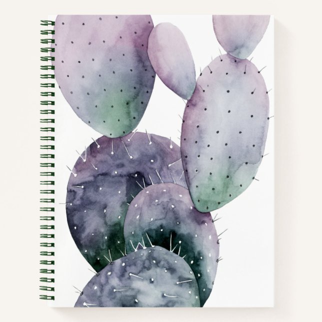 Purple Cactus Notebook (Front)