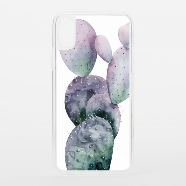Purple Cactus Uncommon iPhone Case (Back)