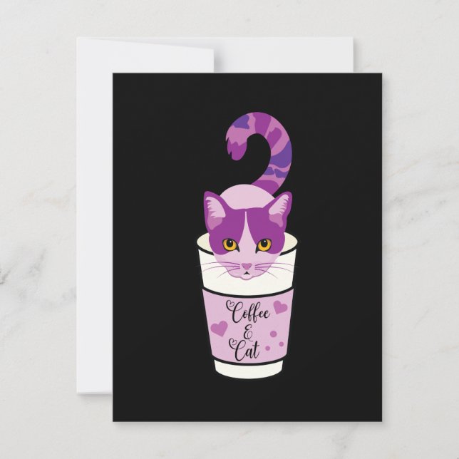 Purple Caffeine Cat (Front)
