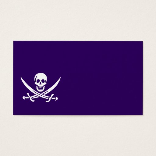 Customizable Purple Calico Jack Business Card Template