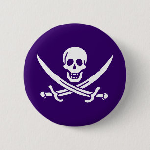 Purple Calico Jack Button