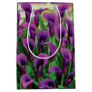Purple Calla lilies Medium Gift Bag