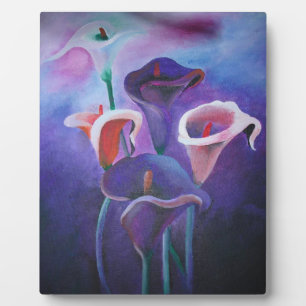 Purple Callas Lilac And Purple Art Plaque