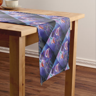 Purple Callas Lilac And Purple Art Short Table Runner