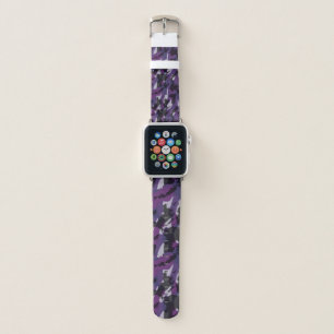 Purple Camo Abstract Apple Watch Band