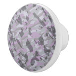Purple Camo abstract Ceramic Knob