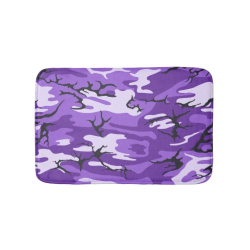 Purple Camo Bathroom Mat