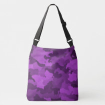 InterestPrint Custom Shoulder Tote Bags Camo Pink Camouflage Pattern Print Shoulder Tote Bag