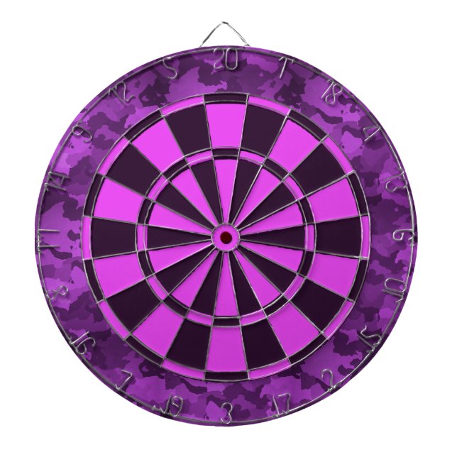 Purple Camo Dart Board (Front)