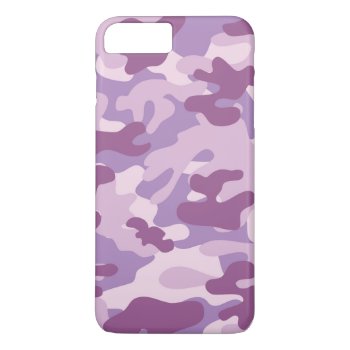 Purple Camo Design Iphone 8 Plus/7 Plus Case by greatgear at Zazzle