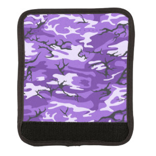 Purple Camo Luggage Handle Wrap