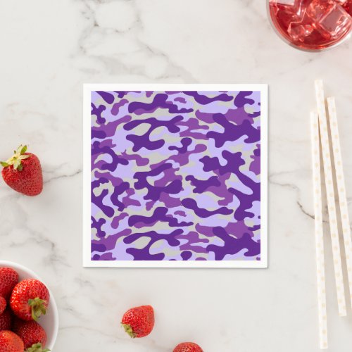 Purple Camo  Napkins
