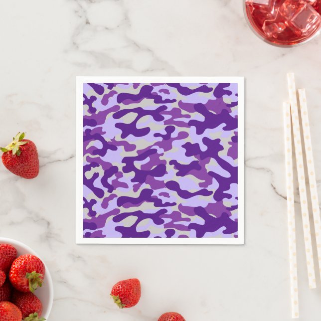 Purple Camo  Napkins (Insitu)