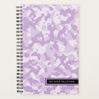 Purple Camo Pattern | Customizable Planner