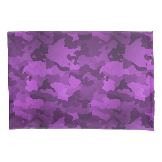 Purple Camo Pillow Case