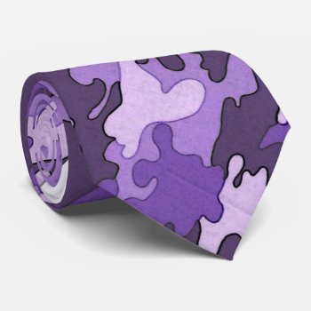 Purple Camo Tie by rbrendes at Zazzle