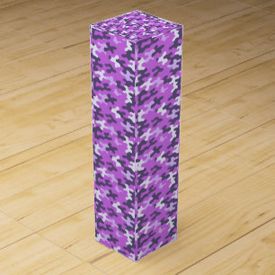 Purple Camo Wine Box
