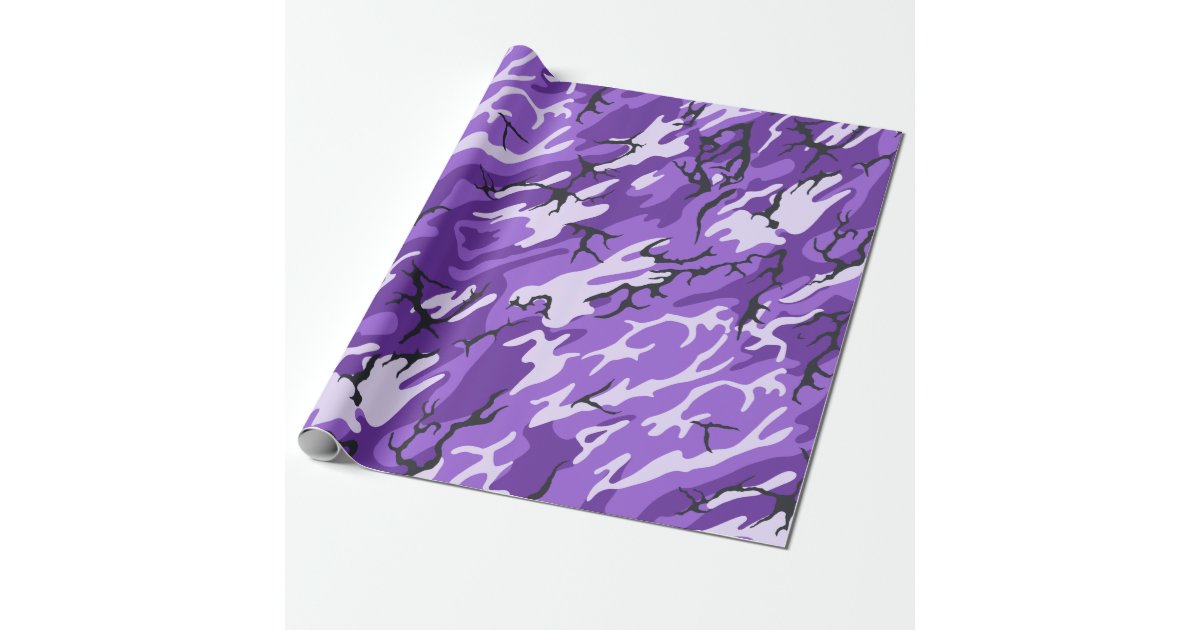 Solid color vivid violet purple wrapping paper, Zazzle