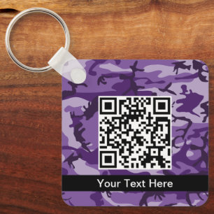 Purple Camouflage, Camouflage, Military, Army Keychain