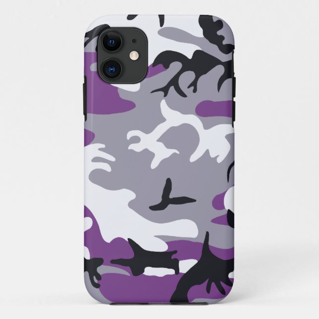 Purple Camouflage Case-Mate iPhone Case (Back)