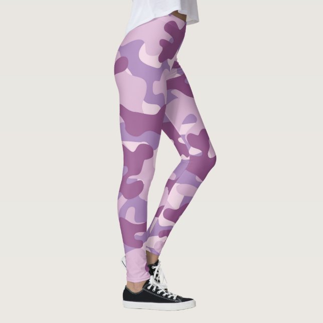 Purple Camouflage Leggings (Right)