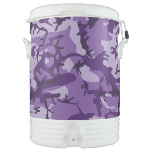 Purple Camouflage, Military, Army Beverage Cooler