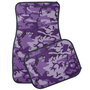 Purple Camouflage, Military, Army Car Floor Mat