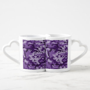 Purple Camouflage, Military, Army Coffee Mug Set