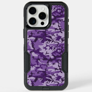 Purple Camouflage, Military, Army iPhone 15 Pro Max Case