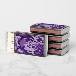 Purple Camouflage, Military, Army Matchboxes