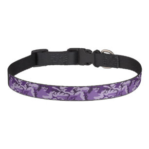 Purple Camouflage, Military, Army Pet Collar