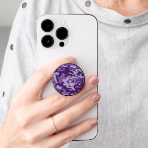 Purple Camouflage, Military, Army PopSocket