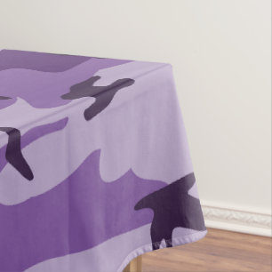 Purple Camouflage, Military, Army Tablecloth