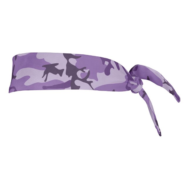 Purple Camouflage, Military, Army Tie Headband (Rotate 90)