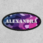 Purple Camouflage Military Camo Personalized Name Patch<br><div class="desc">Purple Camouflage Military Camo Personalized Name Iron On Patch. Personalize this custom design with your own name.</div>