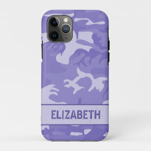 Purple Camouflage Monogram iPhone 11 Pro Case