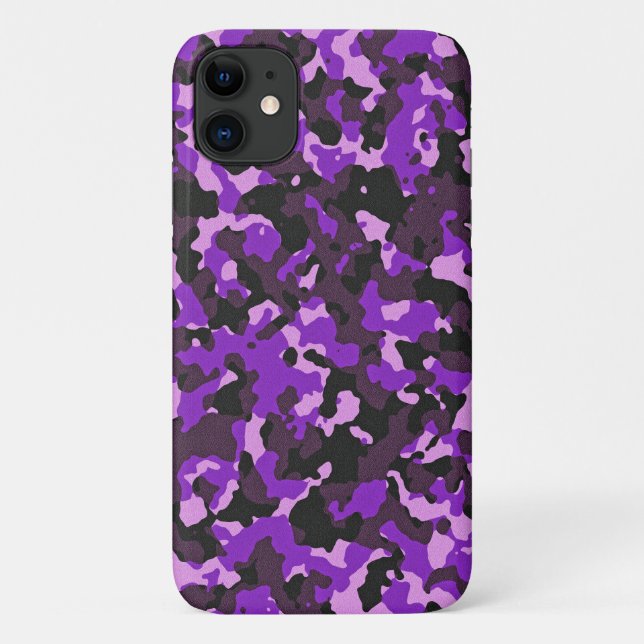 Purple camouflage pattern Case-Mate iPhone case (Back)