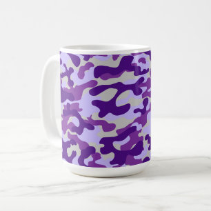 Purple Camouflage Pattern Coffee Mug