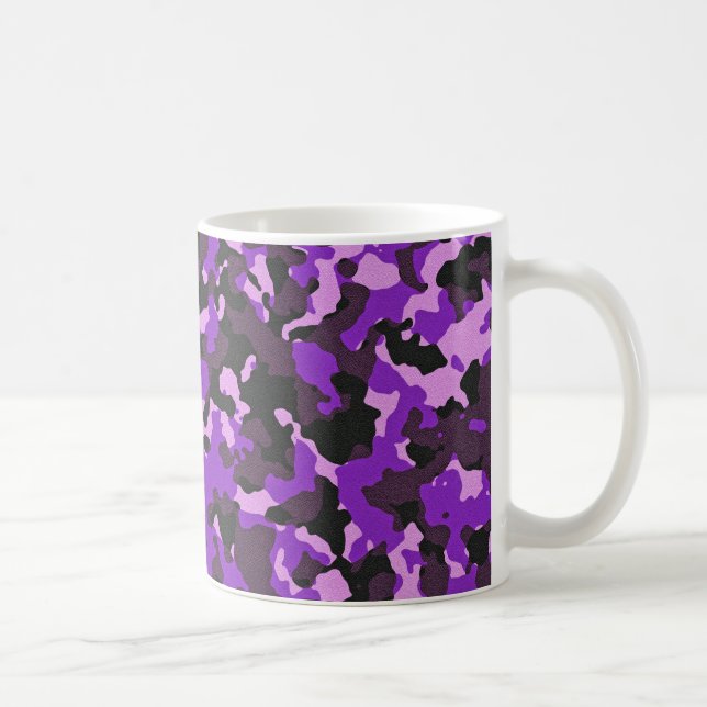 Purple camouflage pattern coffee mug (Right)