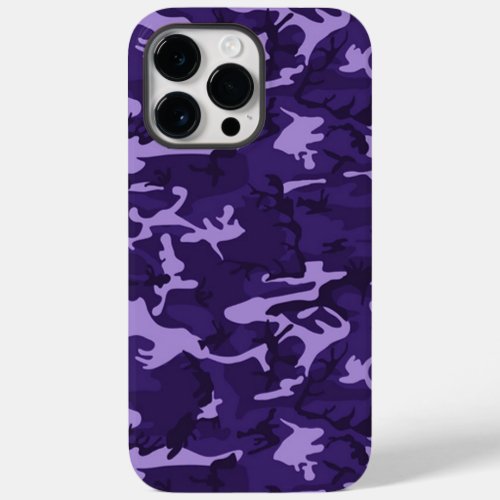 Purple Camouflage Pattern iPhone 14 Pro Max Case