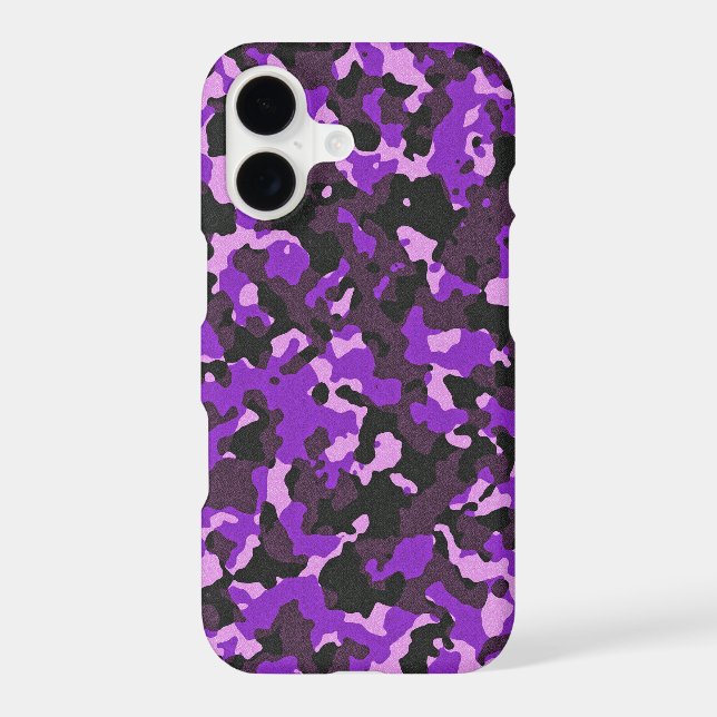 Purple camouflage pattern iphone case (Back)