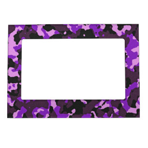 Purple camouflage pattern magnetic frame