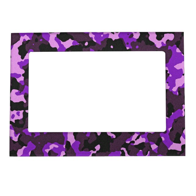 Purple camouflage pattern magnetic frame (Front)
